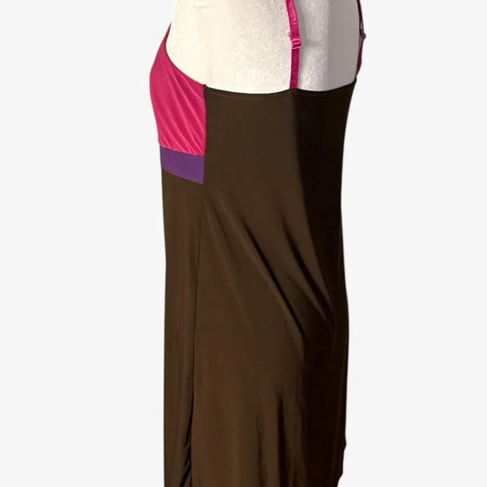 Pink and Brown Babydoll Loungewear Dress